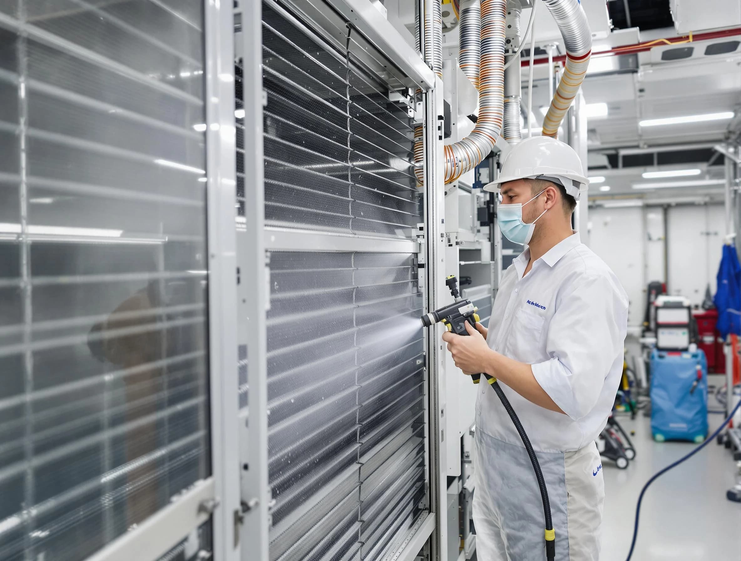 Professional AC coil cleaning by Burlington Air Duct Cleaning in Burlington