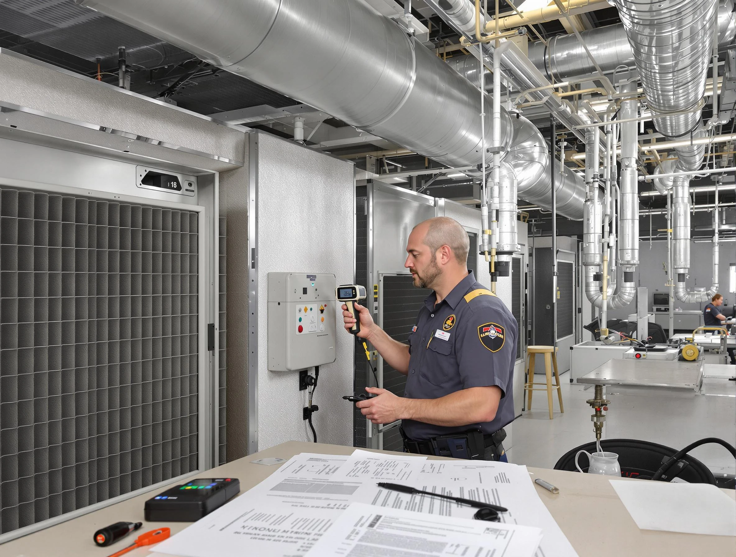 Professional filter system inspection by Burlington Air Duct Cleaning in Burlington